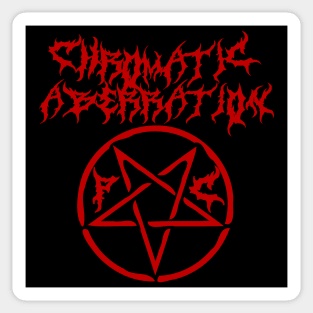 Chromatic Aberration Black Metal - Meme, PC Gaming, Goth, Band Sticker